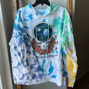 Grateful Dead Tie Die Oversized Hoodie / Sweatshirt size L/XL